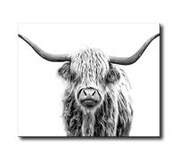 Shukqueen DIY Paint by Numbers for Adults DIY Oil Painting Kit for Kids Beginner - Grey Yak 24x30 Inch (Without Frame)