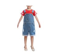 Shukqueen Kids Hawaiian White Leaf Red Shirt and Pant Daliy Outfit Girls Halloween Costumes 90cm