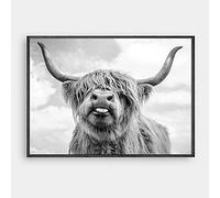 Shukqueen Paint By Numbers Highland Cow For Adults, Kids, Beginner, Canvas Painting for Wall Decor, 24x30 Inch, Frameless