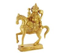 Shukra Graha Idol in Brass / Venus Planet Statue / Hindu Religion God Sculpture