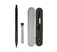 Shulaner Mechanical Pencil 0.5mm Metal Black Propelling Pencil with Rubber, Black