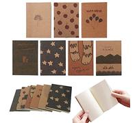 Shulaner Small Blank Notebooks Notepad Diary Journal - Passport Size Notebook, 12.5 x 9 cm, 40 Sheet Blank Pages, Pack of 14