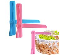 SHULLIN Pack of 2 Fondant Cake Scraper Smoother Cake Scraper Adjustable Cake Spatula Fondant Cake Scraper Cake Cream Plastic Smooth Making Decorating Tools Fondant Smoother