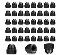 SHULLIN Pack of 40 Cap Nuts M5 Stainless Steel Cap Nuts Cap Nuts High Shape Hexagonal Threaded Rod Cap Nuts High Quality Cap Nuts Galvanised Cap Nut for Screws Threaded Bolts (M5)