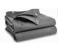 Shumaxx Grey Canvas Heavy Duty Cotton Tarpaulin Cover Boat Log Store Roofing Sheets car cover (Grey, 9 Feet x 12 Feet)
