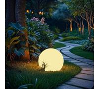 shumi Solar Globe Lights Outdoor, 8-Inch Solar Ball Lights for Outside