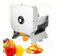 SHUMIAO Electric Vegetable and Fruit Slicing Machine Adjustable Thickness 0-0.4" Commercial Stainless Steel Cutter 220Lbs/h for Home Restaurant Cafeteria Fruit Shop