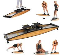 SHUMIAO Indoor Simulated Ski Machine,Ski Exercise Equipment, Adjustable Balancing Machine for Home Gym, Low Noise Cardio Workout, Supports 150KG,for Waist, Abdomen and Leg