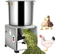 SHUMIAO Small Household Poultry Feed Processor, 1800w Electric Commercial Vegetable Chopper with 4 Blades, 3500 RPM, 50-120kg/h Output, for Farms, Livestock Breeding, and Ranches 1800W