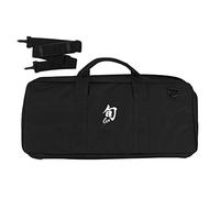 Shun Cutlery 20-Slot Knife Roll, Black, Keeps Knives Secure, Additional Storage for Non-Bladed Tools, Sturdy Construction, Ideal for Professional Chefs, Chef Knife Roll