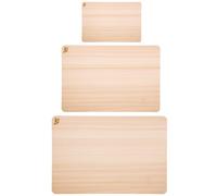 Shun Cutlery Hinoki 3 Piece Cutting Board Set, Small, Medium and Large Boards, Wooden Japanese Chopping Board for Kitchen, Medium-Soft Wood Preserves Knife Edges, Forest Stewardship Council Certified
