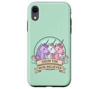 Shun The Non-Believer Funny Charlie Unicorn Sarcasm Meme Case for iPhone XR