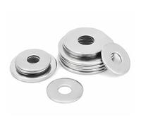 SHUNCHG Pack of 50 Pcs M5 x 15mm Washers, M5 Stainless Steel A2 V2A 304 Round Flat Spacer Washers, Suitable Metal Washers for Screws Bolts