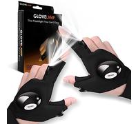 Shunfaji Gifts for Men, LED Gloves with Lights for Fishing, Birthday Gifts for Him Gifts for Him Gadgets for Men Mens Gifts for Christmas Stocking Fillers for Men/Women (Black)