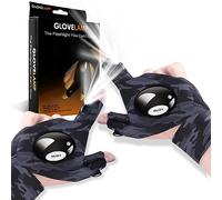 Shunfaji Gifts for Men, LED Gloves with Lights for Fishing, Birthday Gifts for Him Gifts for Him Gadgets for Men Mens Gifts for Christmas Stocking Fillers for Men/Women (Camouflage)