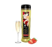 Shunga Massage Oil-E22949 Massage Oil Strawberries One Size