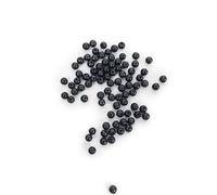 Shungite Beads Strand - Natural Healing Stone 4mm/6mm/8mm/10mm/12mm, Polished Black Round Beads for Jewelry Making, Energy Protection & Meditation(4mm)