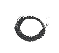 Shungite Beads String Natural Gemstone 4/6/8/10/12mm for DIY Jewelry Making (8mm)(8mm)