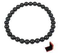 Shungite Bracelet Emf Protection Healing Crystals Stones (6mm,7.5in)