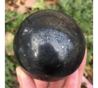 Shungite Crystal Black Ball Stone Ornaments Home Decoration Home Decor(50mm)