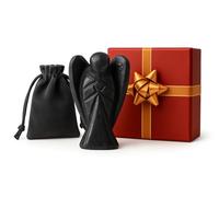 Shungite Crystal Gemstone Angel - 2 Inch Healing Stone for Protection & Grounding