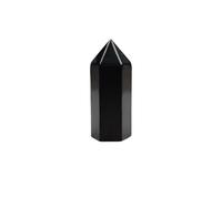 Shungite Crystal Towers ~ Natural Healing Crystal Point Obelisk for Reiki Healing and Crystal Grid (80 * 25mm)(50 * 20mm)