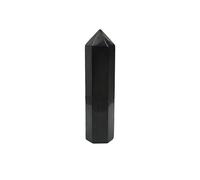 Shungite Crystal Towers ~ Natural Healing Crystal Point Obelisk for Reiki Healing and Crystal Grid (80 * 25mm)(130 * 30mm)