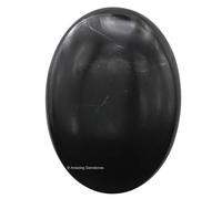 Shungite Crystals and Healing Stones - Large Palm Stone Crystals Piedra - Crystal for Good Luck, Balanced Positive Energy, Meditation - Unique Stocking Stuffers and Birthday Gifts for Women, Men