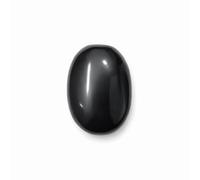 Shungite Palm Stone, Worry Stones, Natural Oval Worry Stone, Natural Stone for Balancing Reiki, Therapy, Meditation (Shungite, 70-80g)