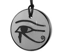 Shungite Pendants, Necklace and Amulets - Made of Authentic Russian c60 Stone - Engraved - 1.4 inches - Round Shape, Shungite stone, shungite