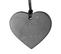 SHUNGITE TOLVU Shungite Necklaces - Various Geometric Shapes Pendants - Authentic Rare Stone, Stone, Shungite