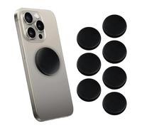 Shungite World 7 pcs Shungite Sticker for Cell Phone Case Tablet Laptop Computer - Round Dot Healing Energy Shungite Stones Protection Plate with Carbon Fullerenes (Polished, 20 mm / 0.78")