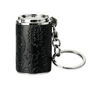 Shungong 2pcs Large Capacity Coin Holder Keychain - Portable Pocket Change Bank for Parking & Coin-Operated Devices(Black)