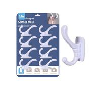 shungran 8 PCS Self Adhesive Sticky Door Hooks - No More Nails, Door Hanger & Coat Hooks for Hanging Coats, Keys, Towels - Door Hanging for Bathroom, Kitchen, Wall & Accessories