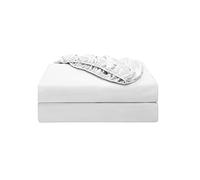 Shunjie.Home Fitted Sheet Twin XL 2Pack, 600 TC 16" Deep Pocket Egyptian Cotton, White