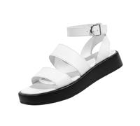 SHUNJOY Flatform Sandals for Women Wide Fit Flat Sandals Open Toe Thick Bottom Breathable Comfortable Casual Strappy Sandal Summer Beach