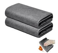 Shunshi Magic Cleaning Cloths for Glass, 2pcs - Reusable Streak-Free Microfiber Cloth, Super Soft Premium Glass Cleaning Rag for Home, Kitchen, Car, Windows, Mirrors, and Glass Cleaning (25 * 20cm)