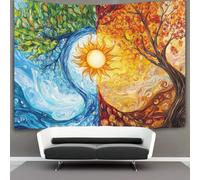 SHUNXIFQ 3D Tree Of Life Printed Wall Blanket Home Decoration Bedding Poster Wall Art Tapestry Tapestries Wall Hanging Soft Polyester for Unisex Children Bedroom/Living Room/Dorm/Curtain 150cmx200cm