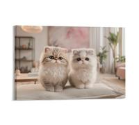 SHUNXIFQ Persian Kitten Art - The Canvas Prints of Reproduction Artwork Pictures on Canvas Wall Art for Home Office Decorations 12x18inch(30x45cm)