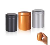 SHUNYABEI 3 Pcs Aluminum Storage Jar, Portable Container Bottle, 100ml Small metal Container, Multipurpose Storage Tin for Tea, Coffee, Sugar, Biscuits, Spices (Multicolor)
