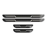 SHUNYIA 4 Pcs Car Door Sill Stainless Steel Car for Colorado RG 2012-2017,Sill Protectors Strips Welcome Pedal Threshold Strips Protector Exterior Car Accessories,Bla-ck