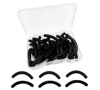 SHUNYINLAI 30 PCS Eyelash Curler Refills, Black Silicone Lash Replacement Refill for Universal Eyelashes Curler