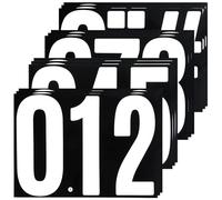 SHUNYINLAI 7 Inch 0-9 Number Sticke Set, Large Self Adhesive and Waterproof Decals for Display, Home Address Numbers, Trucks, Shops, Business - White