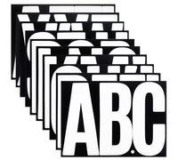 SHUNYINLAI 7 Inch Large Bulletin Board Letters Set, Self-Adhesive Letter Alphabet Sticker for Display, Mailbox, Garden, Warehouse,Vehicles and Signs,10 Sheets White