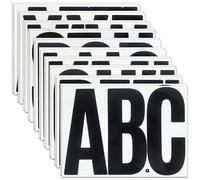 SHUNYINLAI 7 Inch Large Bulletin Board Letters Set, Self-Adhesive Letter Alphabet Sticker for Display, Mailbox, Garden, Warehouse,Vehicles and Signs,20 Sheets Black