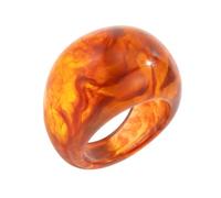 Shunzhong Contemporary Ombres Pattern Resin Rings Ergonomic Shape Artistic Accessory Comfortable Wear Rings for Fashion Looks Unique Art Resin Finger