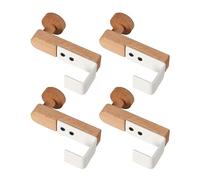 Shunzhong Door Hook Iron & Wood Multiple Purpose Cabinet Upgrades for Space Saving Storage on Cabinet & Wardrobe Door Space Saving