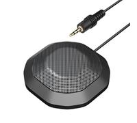 Shunzhong Miniature 3.5mm Metal Desktop Voice 2M for Webinars Podcasts Remote Work Compact Business Meeting Microphone