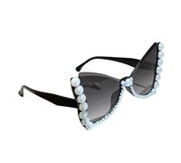 Shunzhong Modern Butterfly Sunglasses with Pearls Detail and Comfortable for Day Use Butterfly Margay Sunglasses