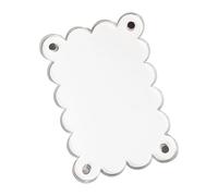 Shunzhong Modern Waved Shape Photo Holder Fridge Scalloped Double Sided Clear Acrylic Picture Frame for Refrigerator Photo Display